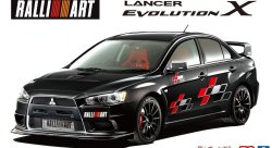 Сборная модель Mitsubishi Lancer Evolution X RalliArt '07 Aoshima