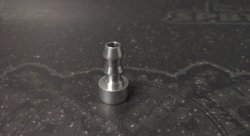Адаптер П PUSH FIT AN04 (6,3 mm) - приварной, алюминий, BLACKROCK LAB