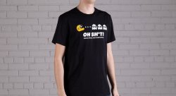 Футболка "GOCHA PAC-MAN", черная, размер 2XL