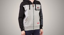 Худи DRIFT UNIT, черно-серая, на молнии, размер XL