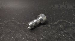 Адаптер П PUSH FIT AN06 (9,5mm) - приварной, алюминий, BLACKROCK LAB