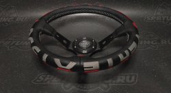 Руль спортивный Vertex 1996 с выносом экокожа с перфорацией