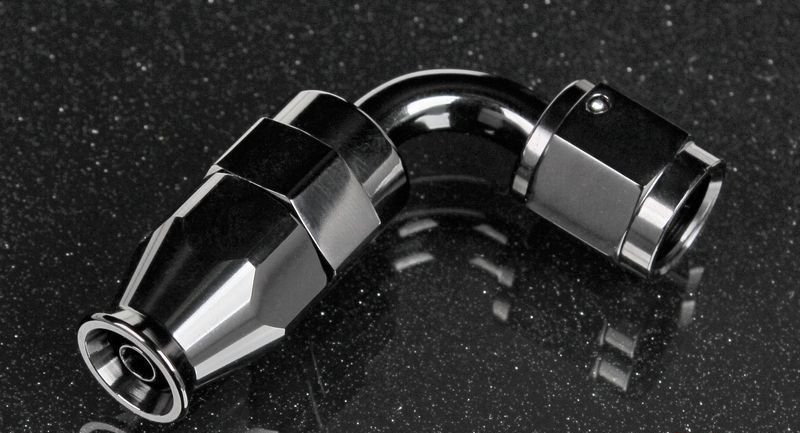 Фитинг AN4 90°, под тефлоновый шланг PTFE