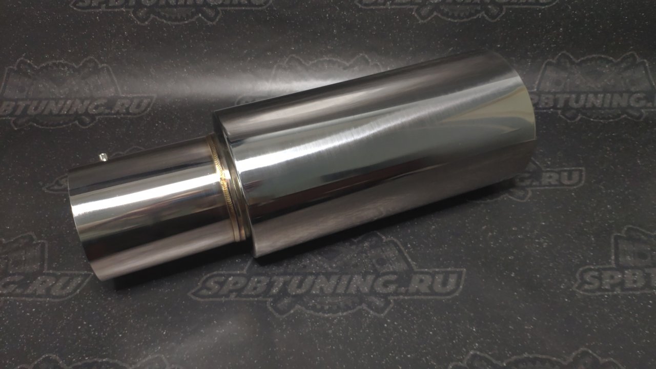 Бочка выхлопная 63мм (реплика Mugen )