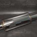 Бочка выхлопная HKS Hi-Power style большая, вход 76мм - выход 102мм