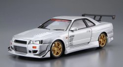 Сборная модель  Aoshima C-WEST BNR34 SKYLINE GT-R 2002