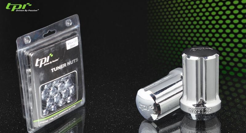 Гайки колесные 12*1,50*33 конус, 20 шт. и спецключ, сталь, хромированные 