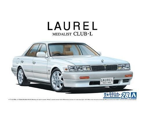 AOSHIMA Сборная модель Nissan Laurel, Medalist Club L, '91
