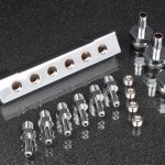 Пневмо разветвитель, алюминиевый, хром (Vacuum / Boost Block) AUTOBAHN88 