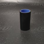 Патрубок силиконовый прямой 32мм - черный