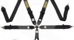 Ремни безопасности QSP Pro-Plus 6-ти точечные, черные, с омологацией