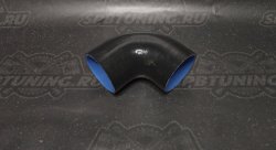 Патрубок силиконовый 2.5 (63мм) 90 градусов - черный