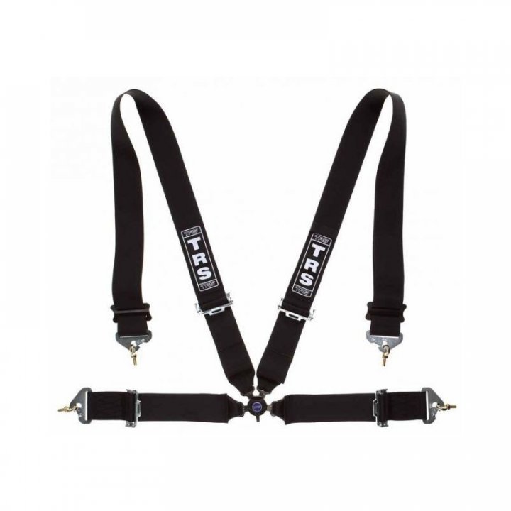 Ремни безопасности для автоспорта (FIA 8854/98) TRS Magnum 4 точки 3", черные