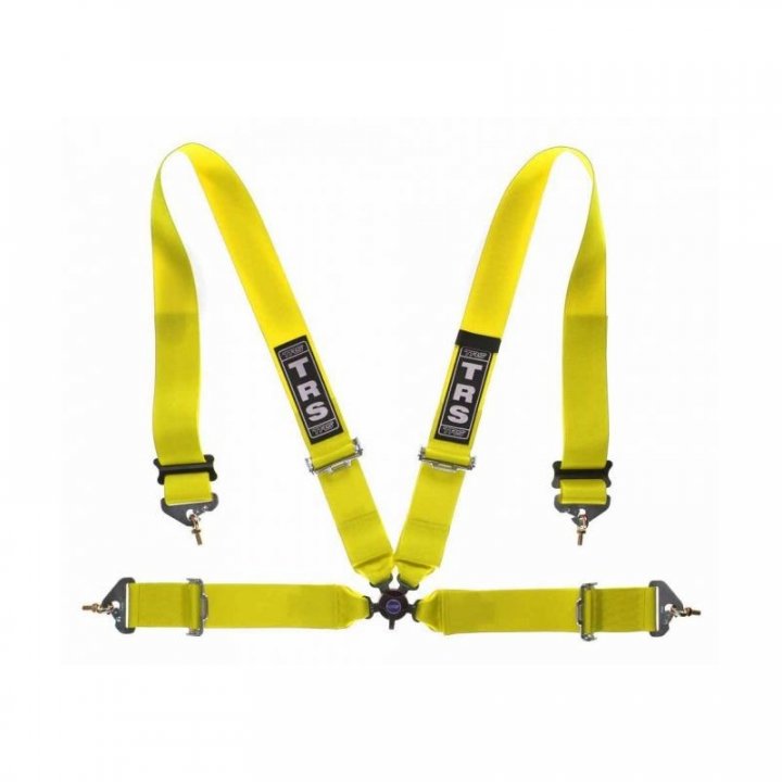 Ремни безопасности для автоспорта (FIA 8854/98) TRS Magnum 4 точки 3", жёлтые