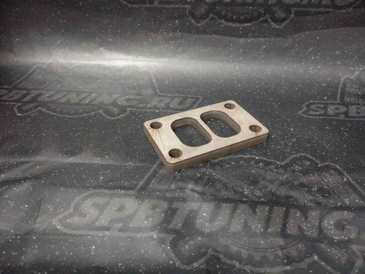 Фланец Tuning Toys под турбину T3 twin scroll нерж