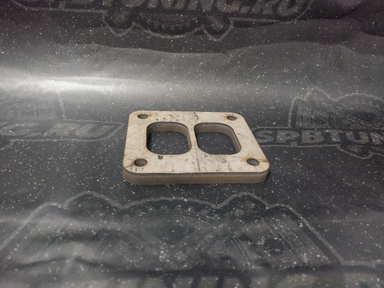 Фланец Tuning Toys под турбину T4 twin scroll нерж