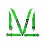 Ремни безопасности для автоспорта (FIA 8854/98) TRS Magnum 4 точки 3", зелёные