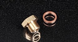 Фитинг адаптер M14*1,5 мм - 1/8" наружная и внутренняя резьбы, латунь