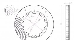 Ротор тормозного диска 380*28mm, DC Brakes , правый (Brembo, JBT)