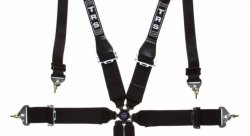 Ремни безопасности для автоспорта (FIA 8853-2016) TRS Magnum 6 точек 2", Hans, черные