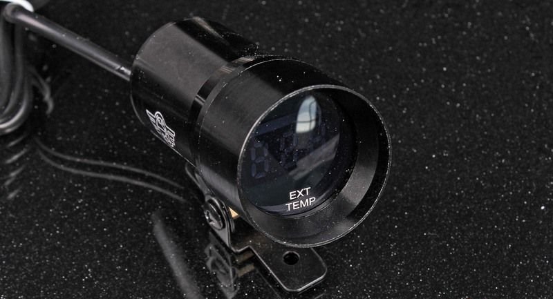 Датчик температуры выхлопных газов 37 мм EGT (красная подсветка) 