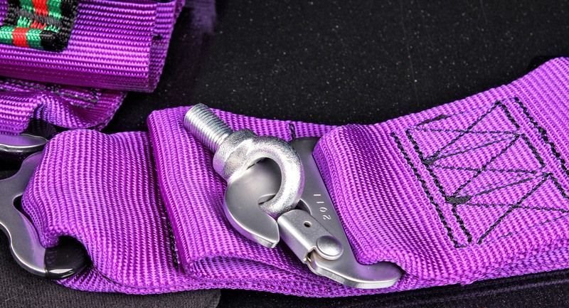 Ремни 5-ти точечные, 3"+3" SFI фиолетовый