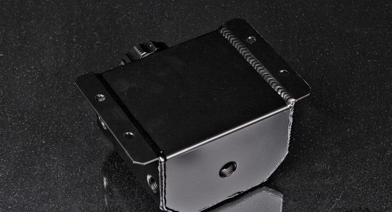 Маслоуловитель 1 литр, алюминиевый, черный 