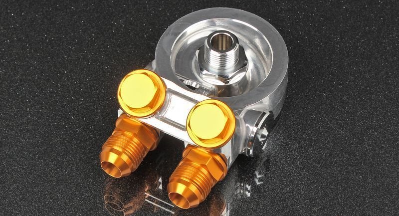 Проставка адаптер под масляный фильтр с термостатом,  - 3/4*16UNF GREDDY