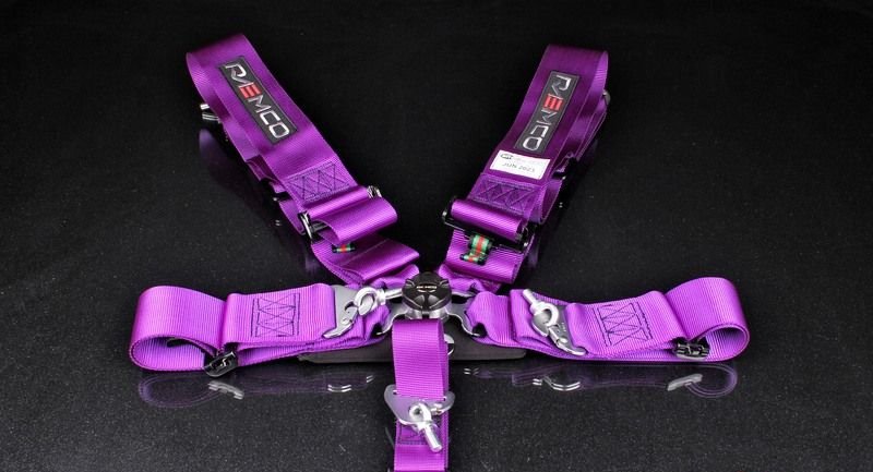 Ремни 5-ти точечные, 3"+3" SFI фиолетовый