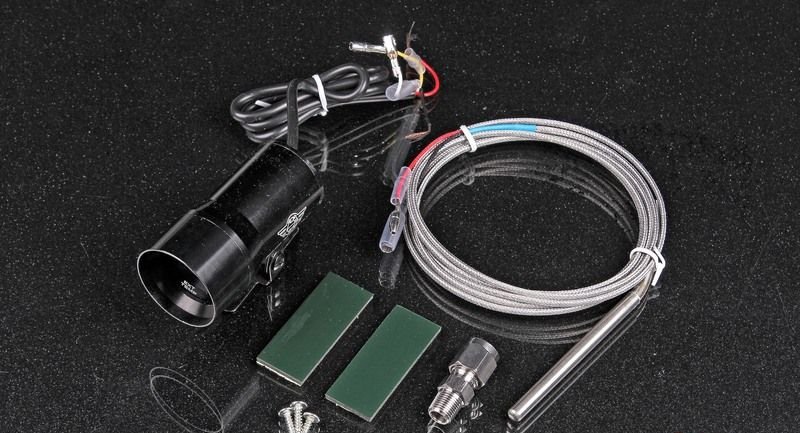 Датчик температуры выхлопных газов 37 мм EGT (красная подсветка) 