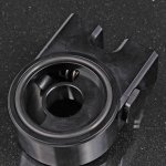 Проставка адаптер под масляный фильтр с термостатом, вход/выход ORB8, закрыт при 71С, открыт при 82С, черная