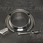 V-band с фланцами 3,5" (89мм) с проточкой и быстросъёмом