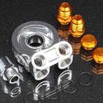 Проставка адаптер под масляный фильтр с термостатом,  - 3/4*16UNF GREDDY