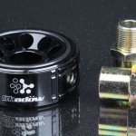 Проставка адаптер под масляный фильтр Toyota, Honda, Nissan, MMC, Subaru, черная