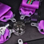 Ремни 5-ти точечные, 3"+3" SFI фиолетовый