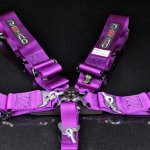 Ремни 5-ти точечные, 3"+3" SFI фиолетовый