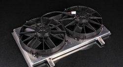 Диффузор для радиатора CSF Nissan Silvia S14/S15 под 2 вентилятора Spal 12" (305 мм) FCSPA01