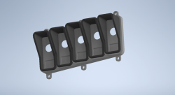 Панель на центральную консоль универсальная под 5 переключателей 