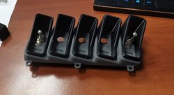 Панель на центральную консоль универсальная под 5 переключателей 