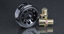 Проставка адаптер под масляный фильтр Toyota, Honda, Nissan, MMC, Subaru, черная