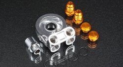 Проставка адаптер под масляный фильтр с термостатом,  - 3/4*16UNF GREDDY