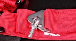 Ремни 5-ти точечные, 3"+3" SFI красный