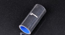 Патрубок силиконовый 38 мм, L=100 мм, 4 слоя армировки, чёрный ASHU01-38-STR