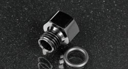 Фитинг адаптер M12*1,5 мм - 1/8" наружная и внутренняя резьбы, для топливного регулятора