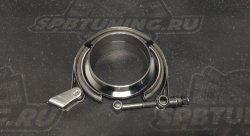 V-band с фланцами 4" (102мм) с проточкой и быстросъёмом