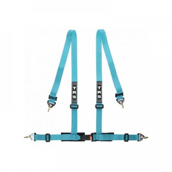 Ремень безопасности тюнинг TRS Clubman, 4 точки, ЕСЕ, светло синий