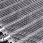 Радиатор масляный для трансмиссии, вход/выход под шланг 10мм, 8 рядов 