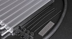 Радиатор масляный для трансмиссии, вход/выход под шланг 10мм, 8 рядов 