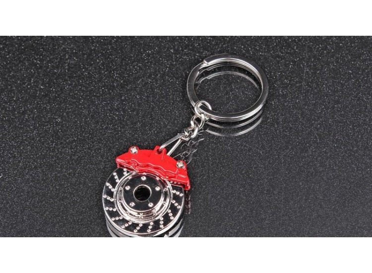 Брелок &quot;Диск тормозной&quot; красный