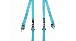 Ремень безопасности тюнинг TRS Clubman, 4 точки, ЕСЕ, светло синий